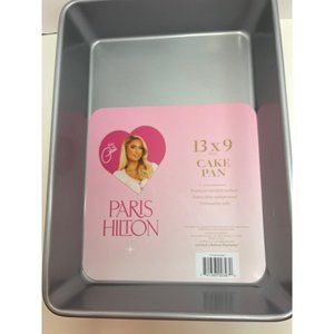 Paris Hilton 13x9 Inch Cake Pan Nonstick Heavy Duty Carbon Steel Dishwasher Safe